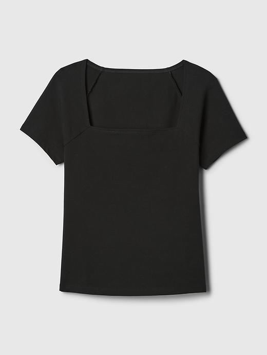 Compact Jersey Square-Neck Shirt Product Image