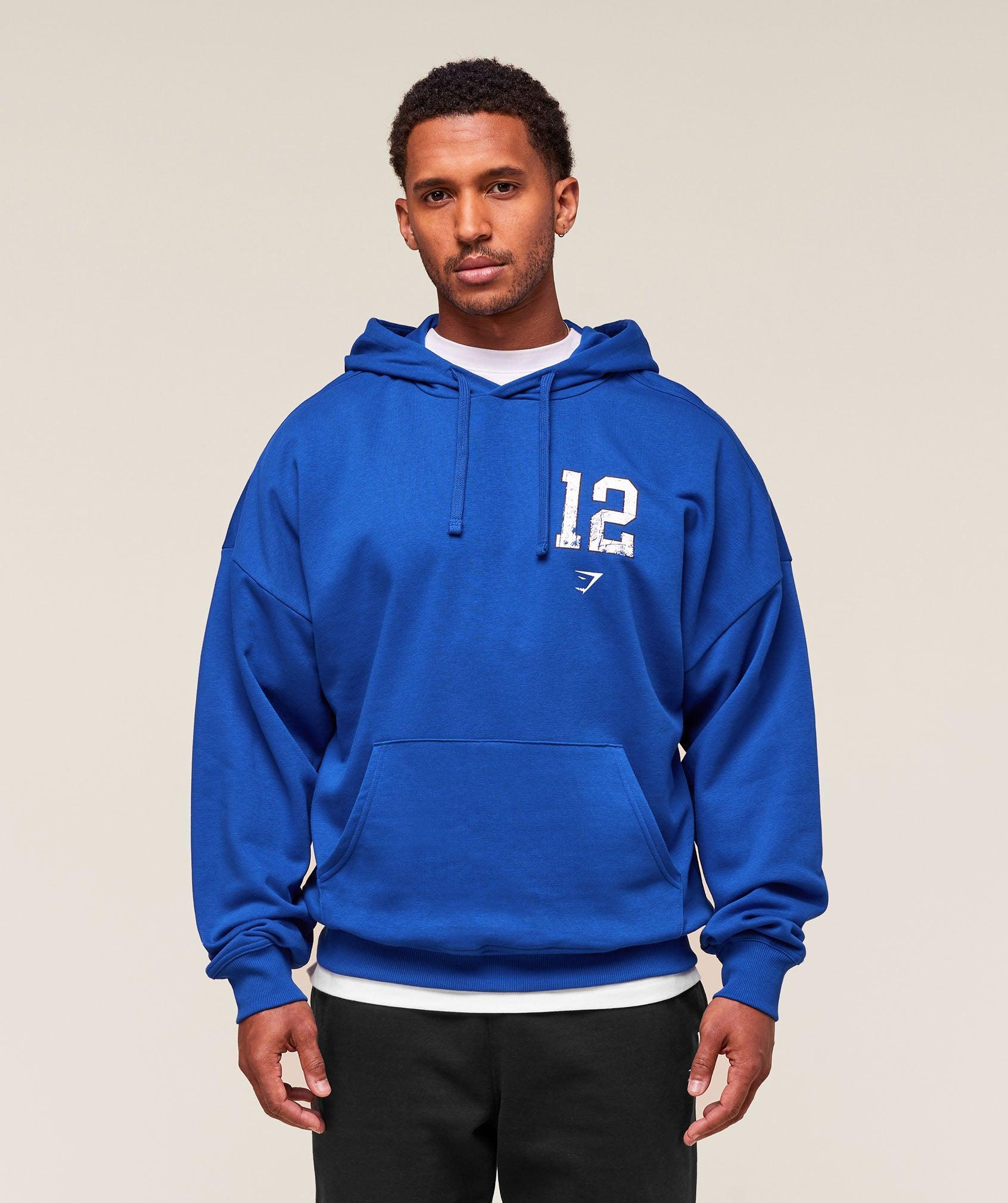 Gymshark Campus Hoodie - Athletic Blue Male Product Image