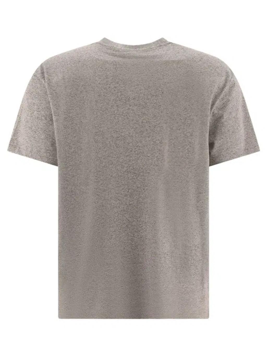 Gray Cotton T-shirt In Grey Product Image