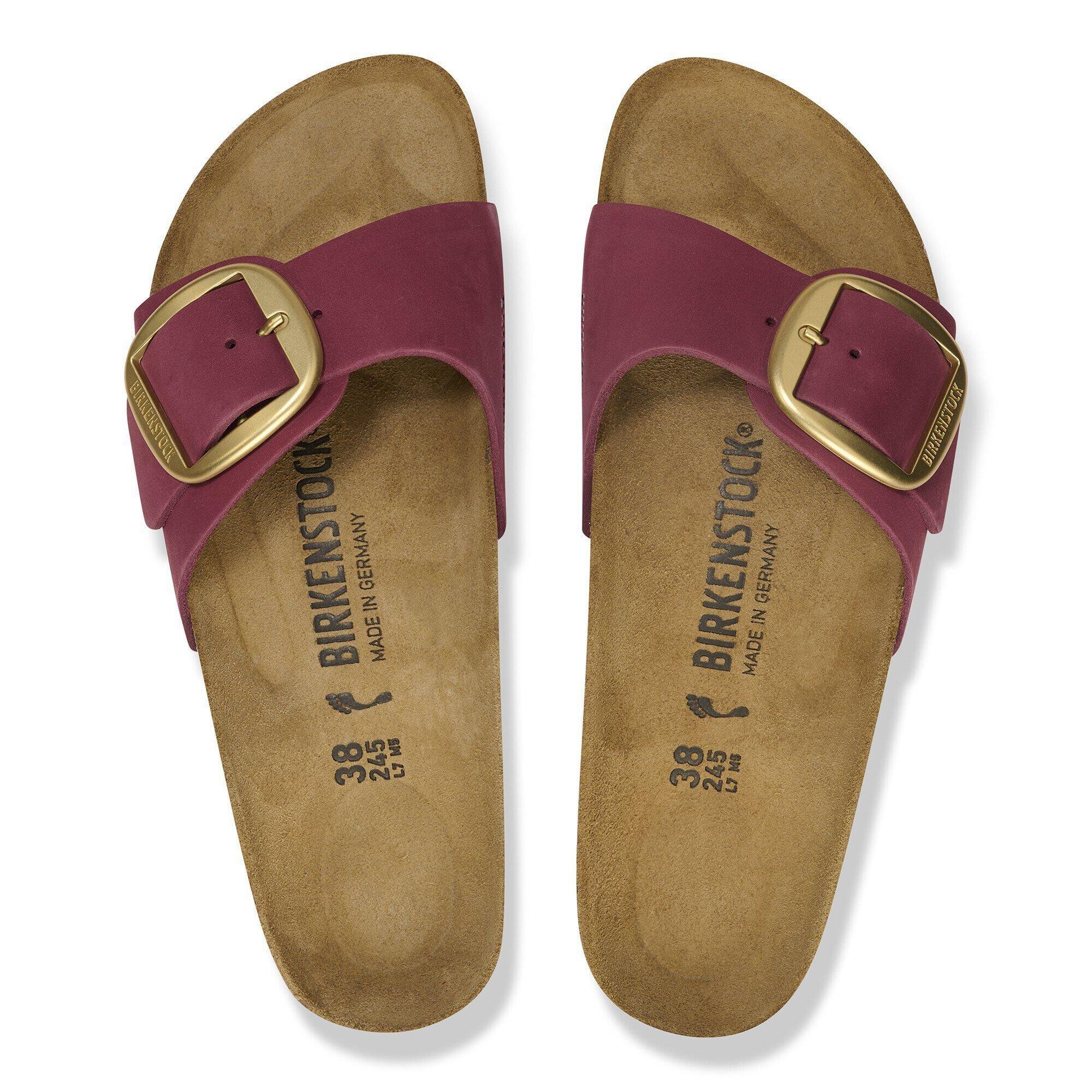 Madrid Big Buckle Nubuck Leather Ecru Product Image