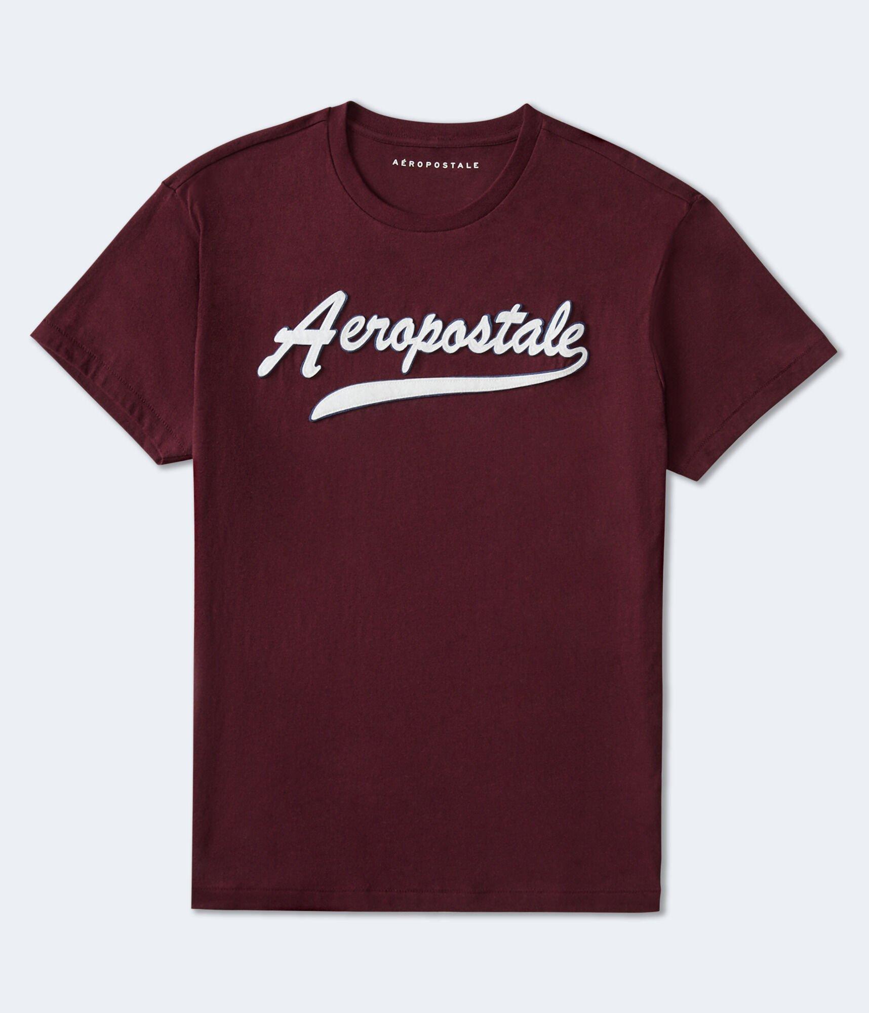 Aeropostale Script Logo Appliqué Graphic Tee Product Image