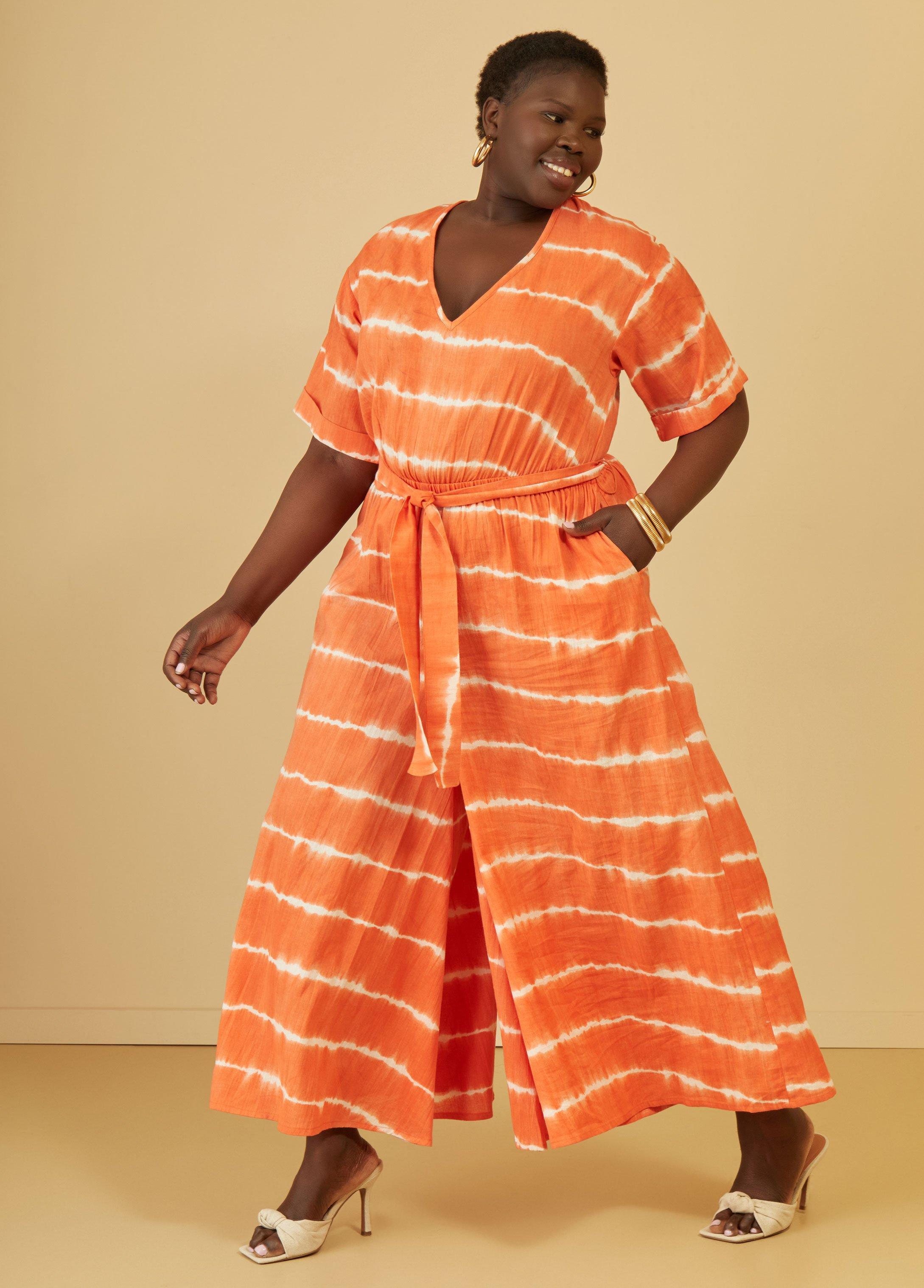 Tie Dyed Linen Blend Jumpsuit Product Image