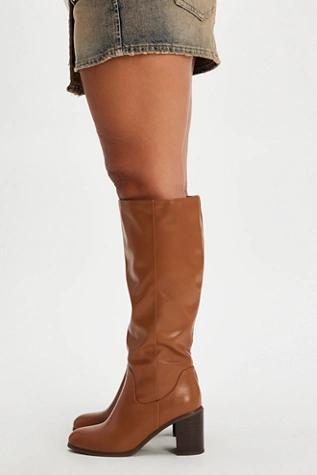 Walk This Way Wide Calf Vegan Slouchy Tall Boots Product Image