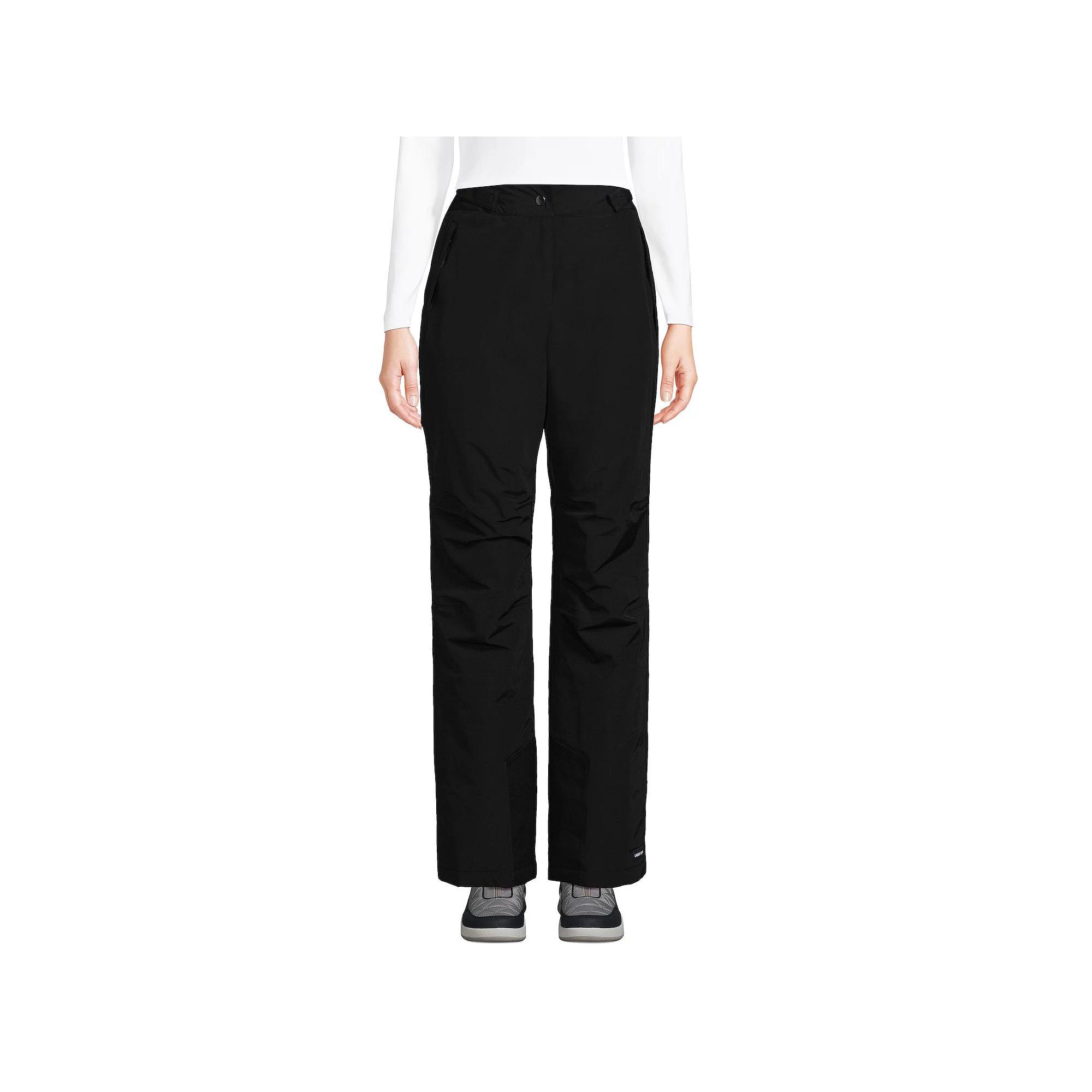 Women's Lands' End Squall Waterproof Insulated Snow Pants, Size: Medium, Black Product Image