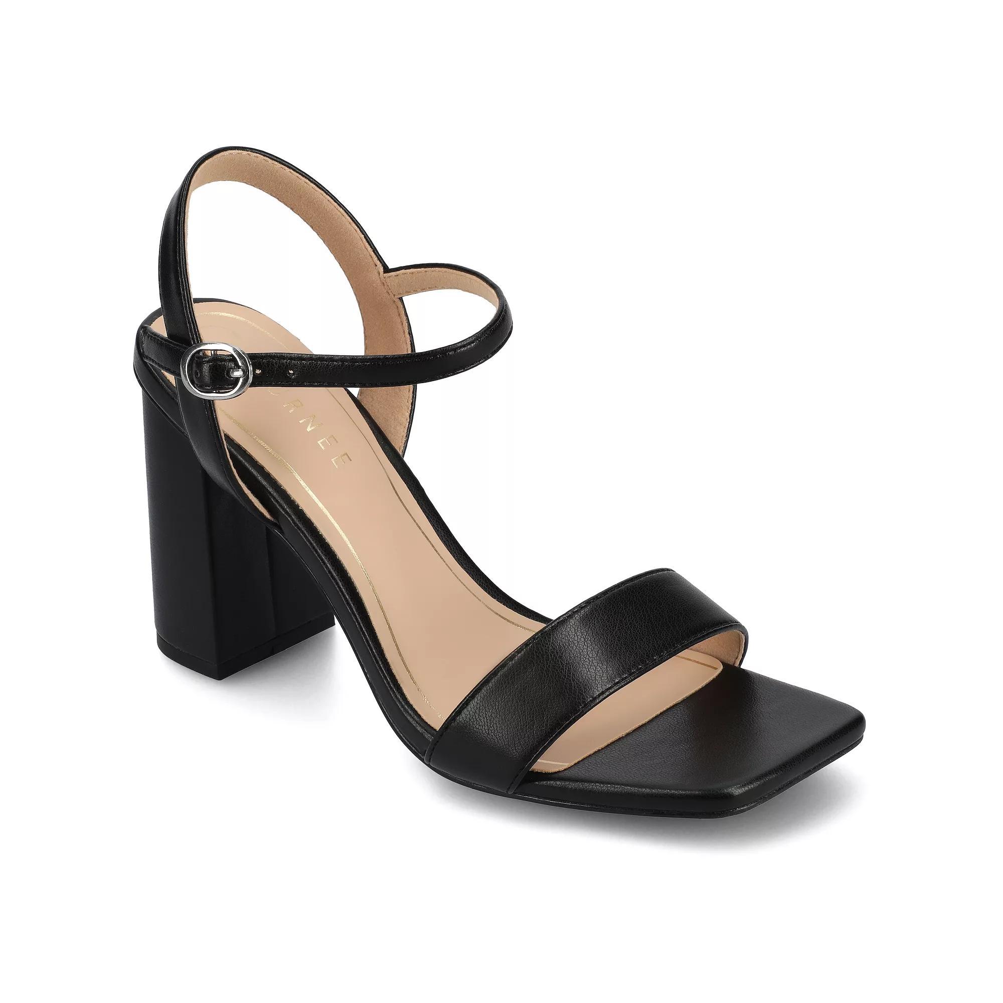 Journee Tru Comfort Foam™ Tivona Women's Dress Heels, Size: 8.5 Wide, Black Pu Product Image