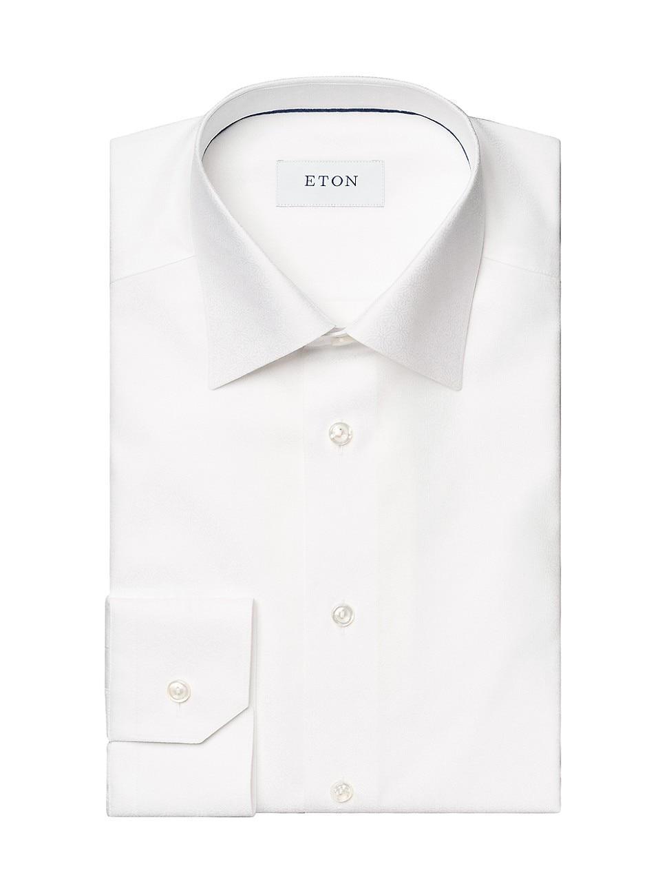 Mens Geometric Jacquard Slim-Fit Shirt Product Image
