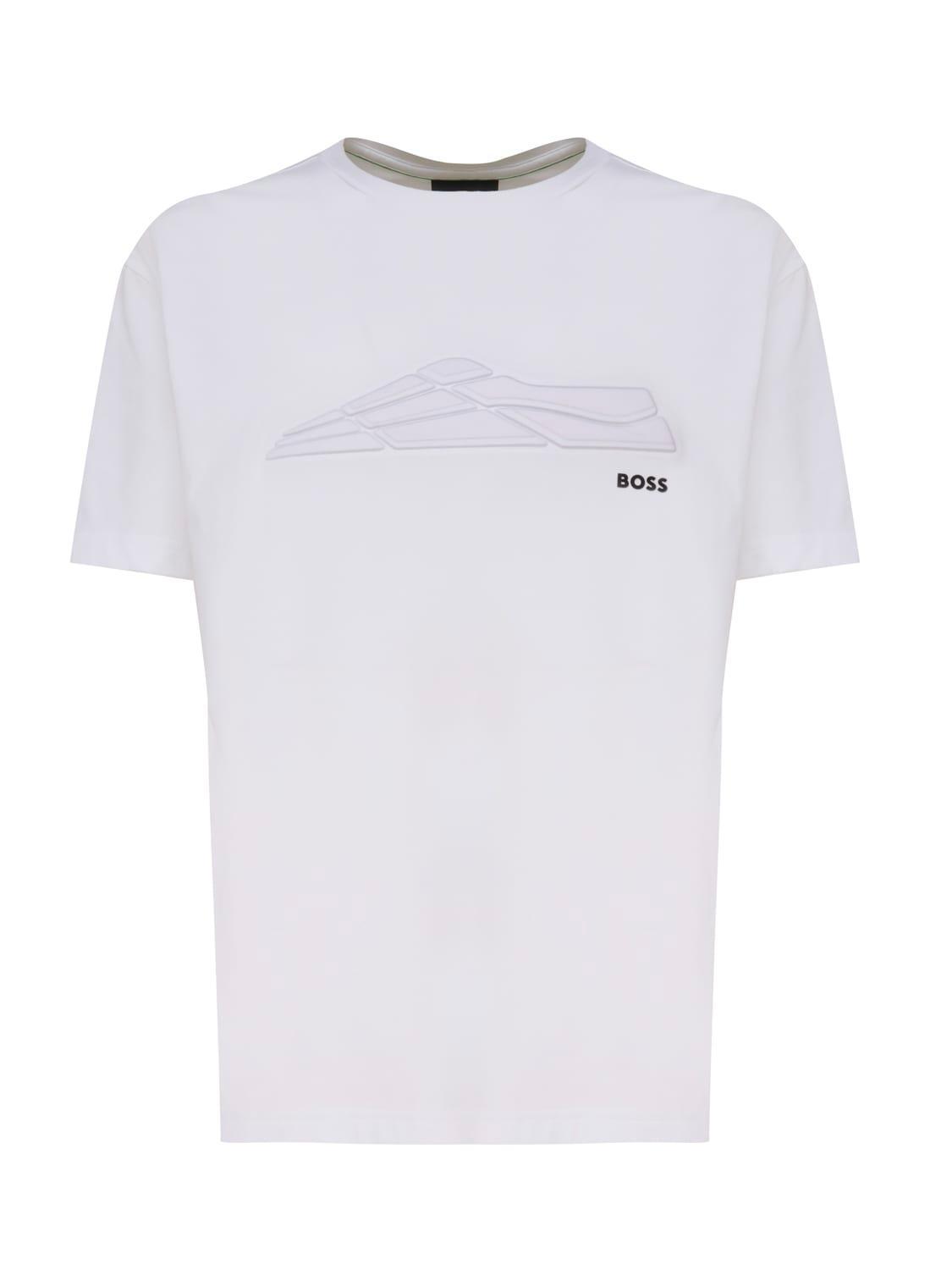 HUGO BOSS Cotton T-shirt In White Product Image