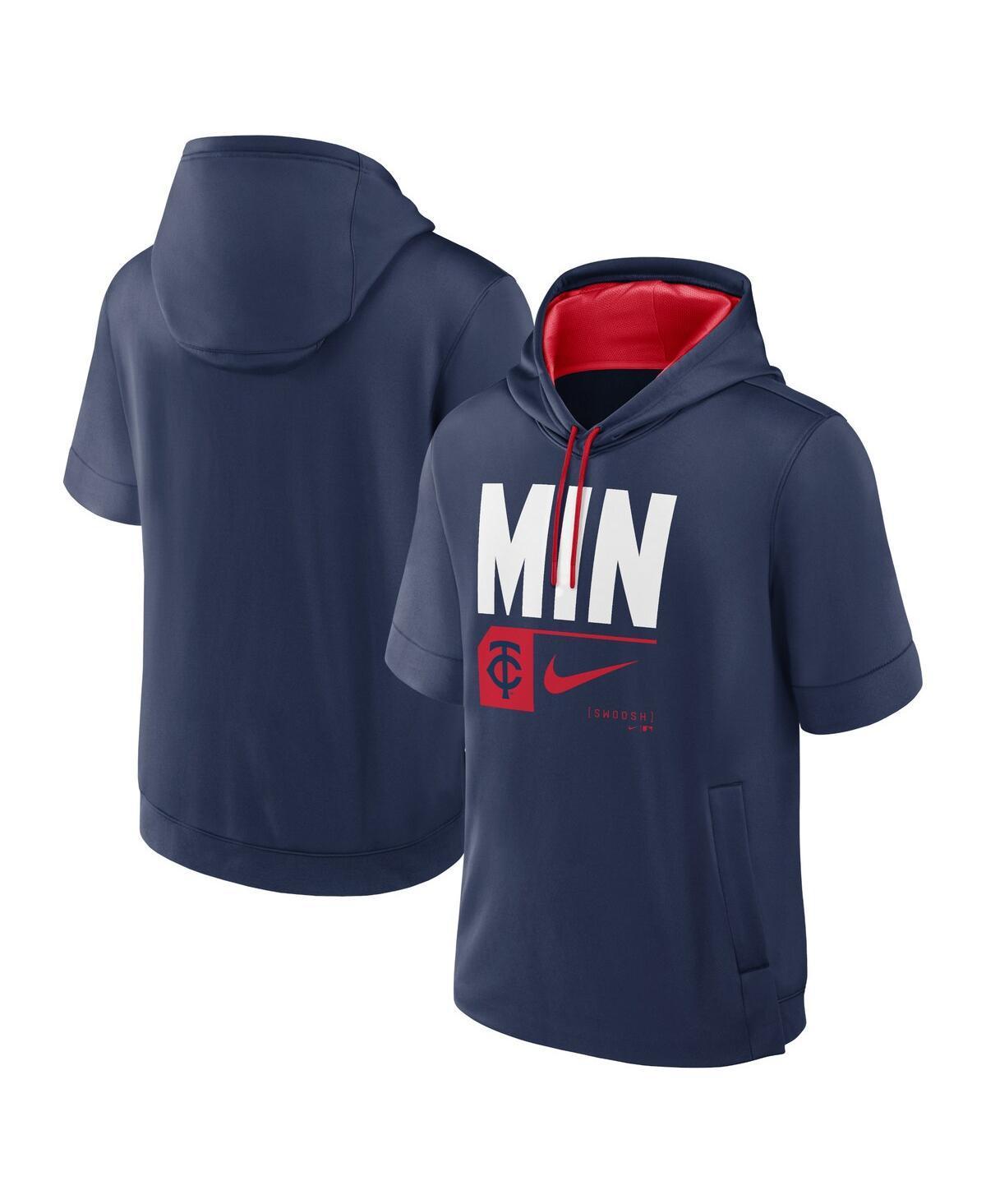 Men's Nike Royal Toronto Blue Jays Tri Code Lockup Short Sleeve Pullover Hoodie, Size: 2XL, Jay Blue Product Image