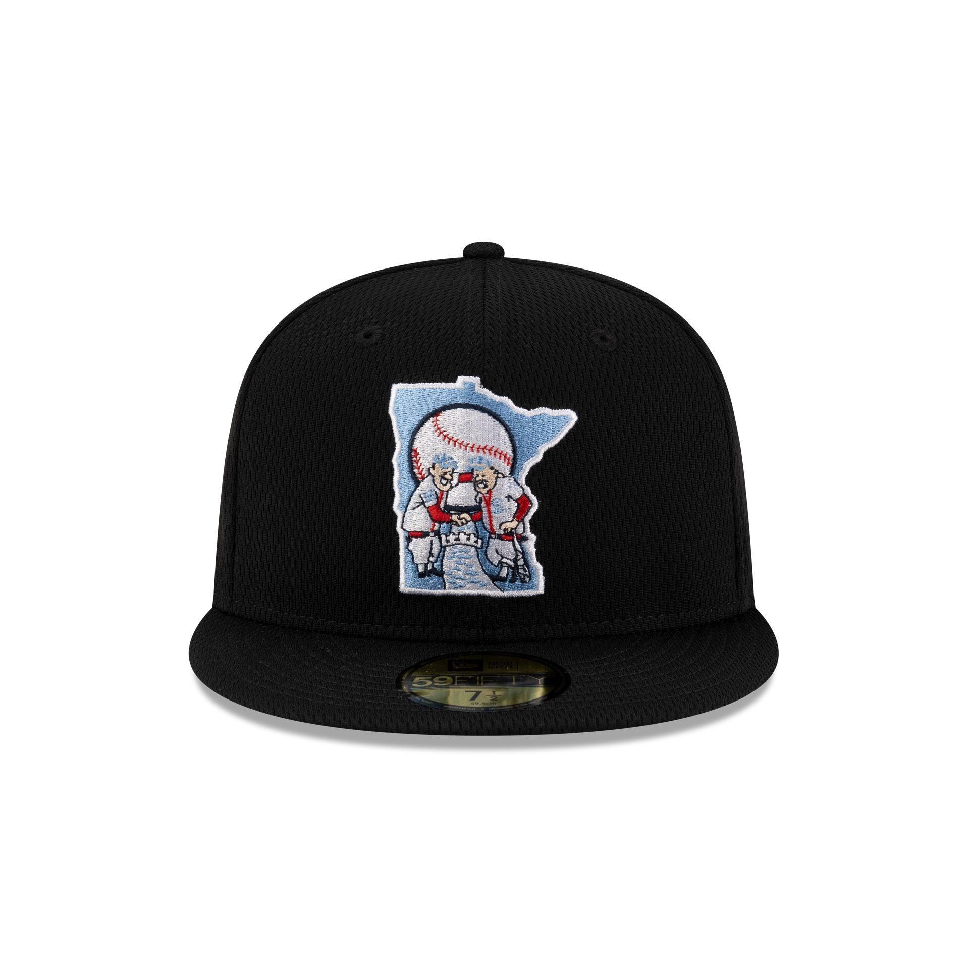Minnesota Twins 2025 Clubhouse Alt Black 59FIFTY Fitted Hat Male Product Image