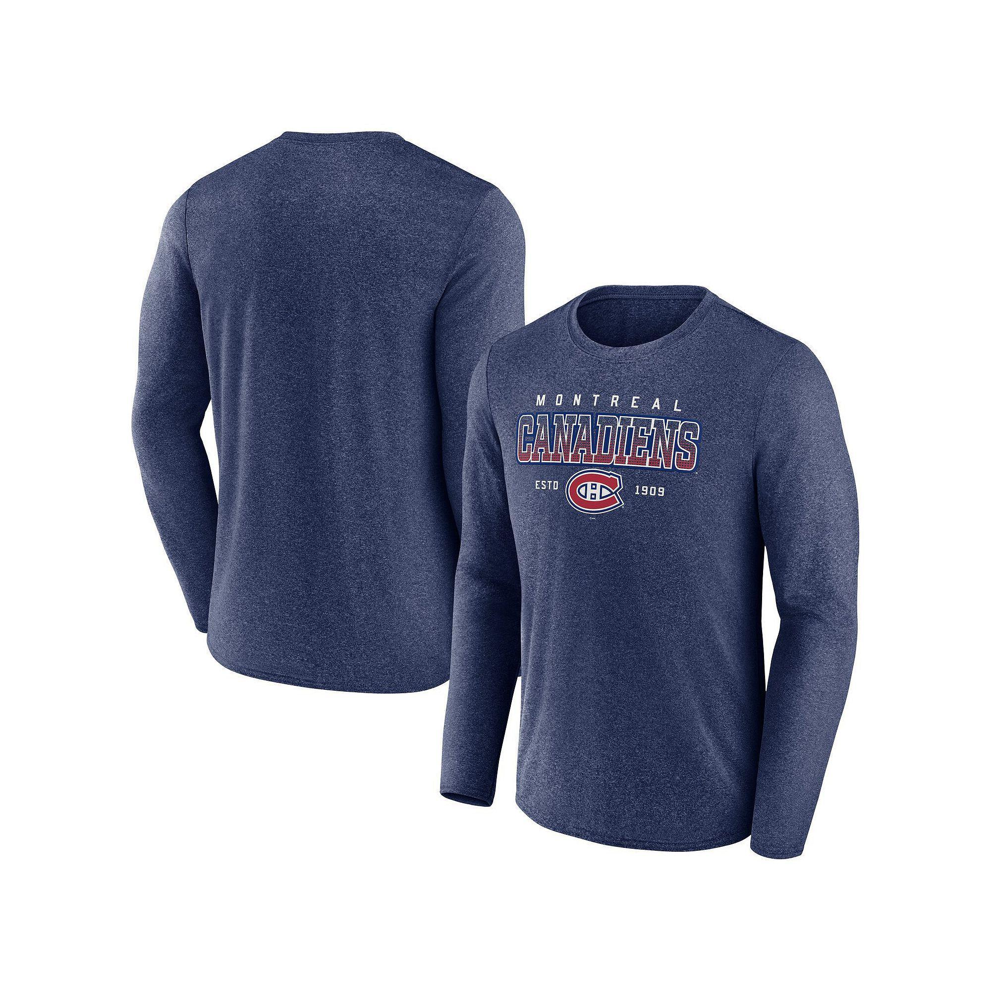 Men's Fanatics  Heather Charcoal Las Vegas Raiders Fundamentals Long Sleeve T-Shirt, Size: Large, Lvr Charco Product Image