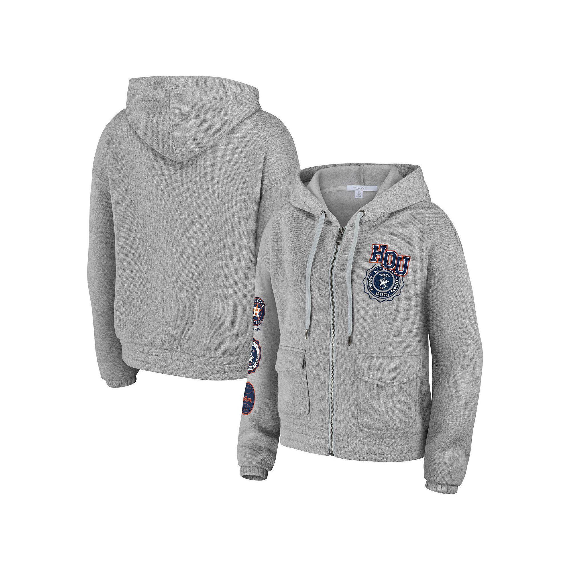 Women's WEAR by Erin Andrews Heather Gray Tennessee Titans Full-Zip Hoodie, Size: Small, Grey Product Image
