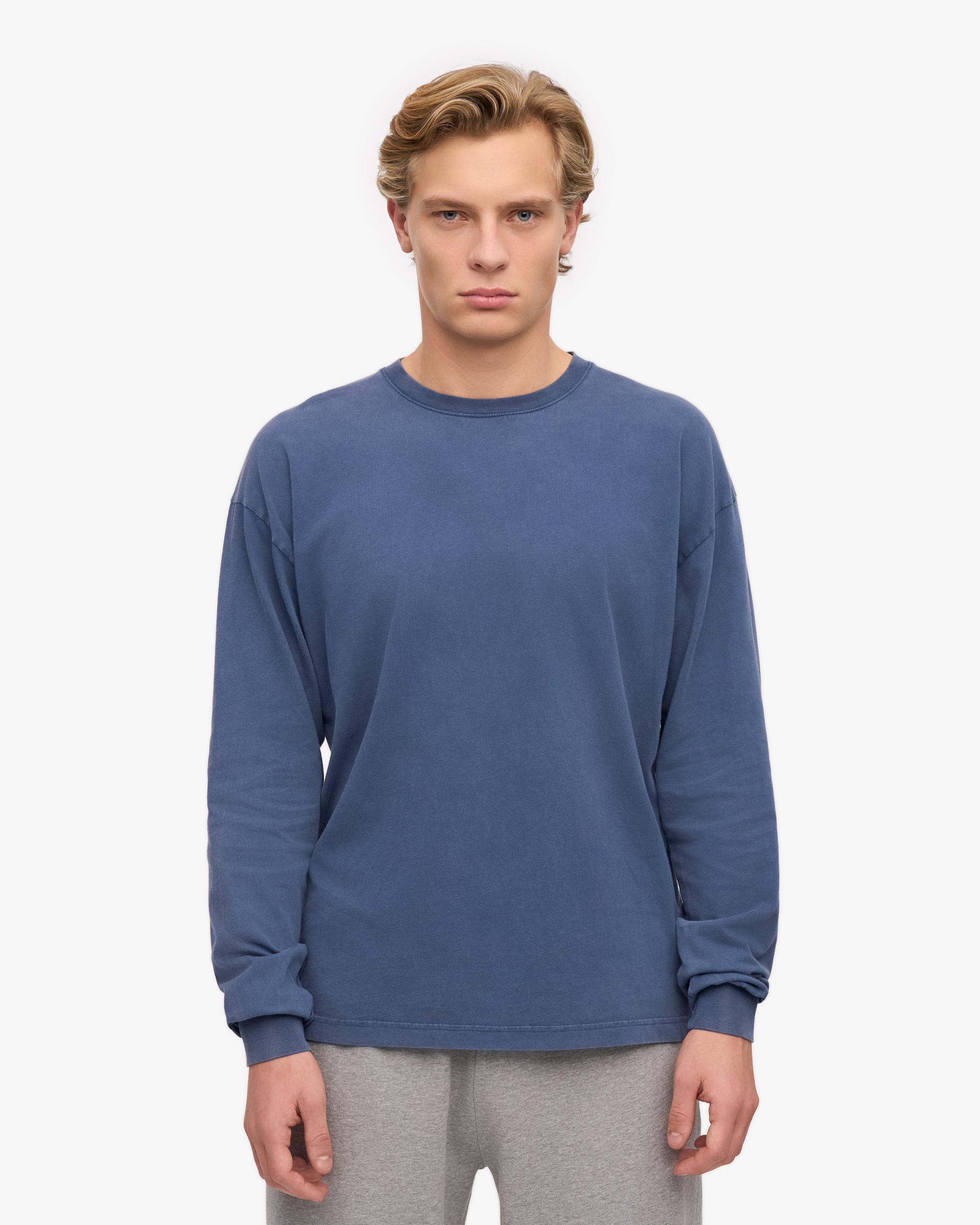 Oversized Organic LS T-Shirt - Magenta Blaze Product Image