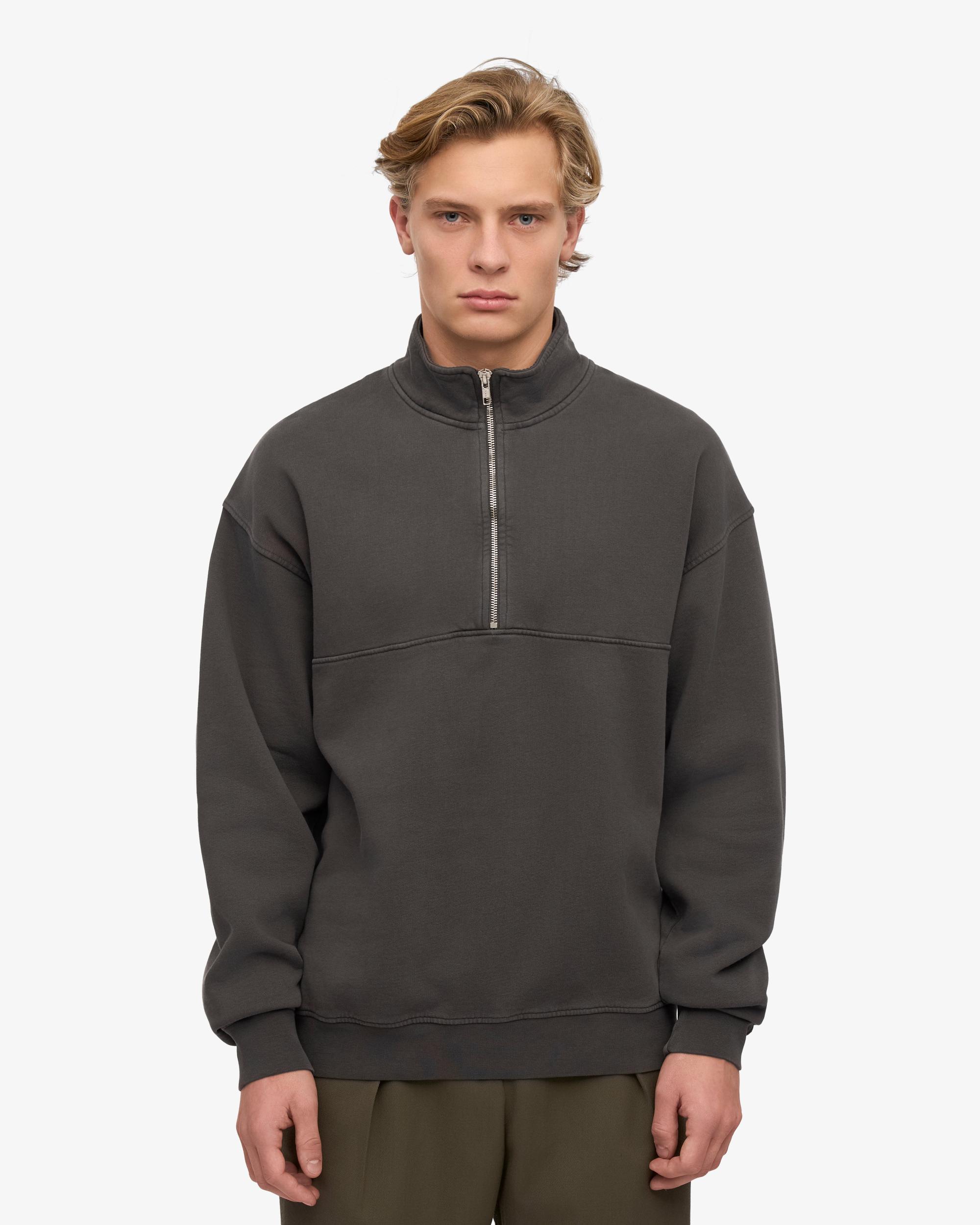 Organic Quarter Zip - Lava Grey Product Image