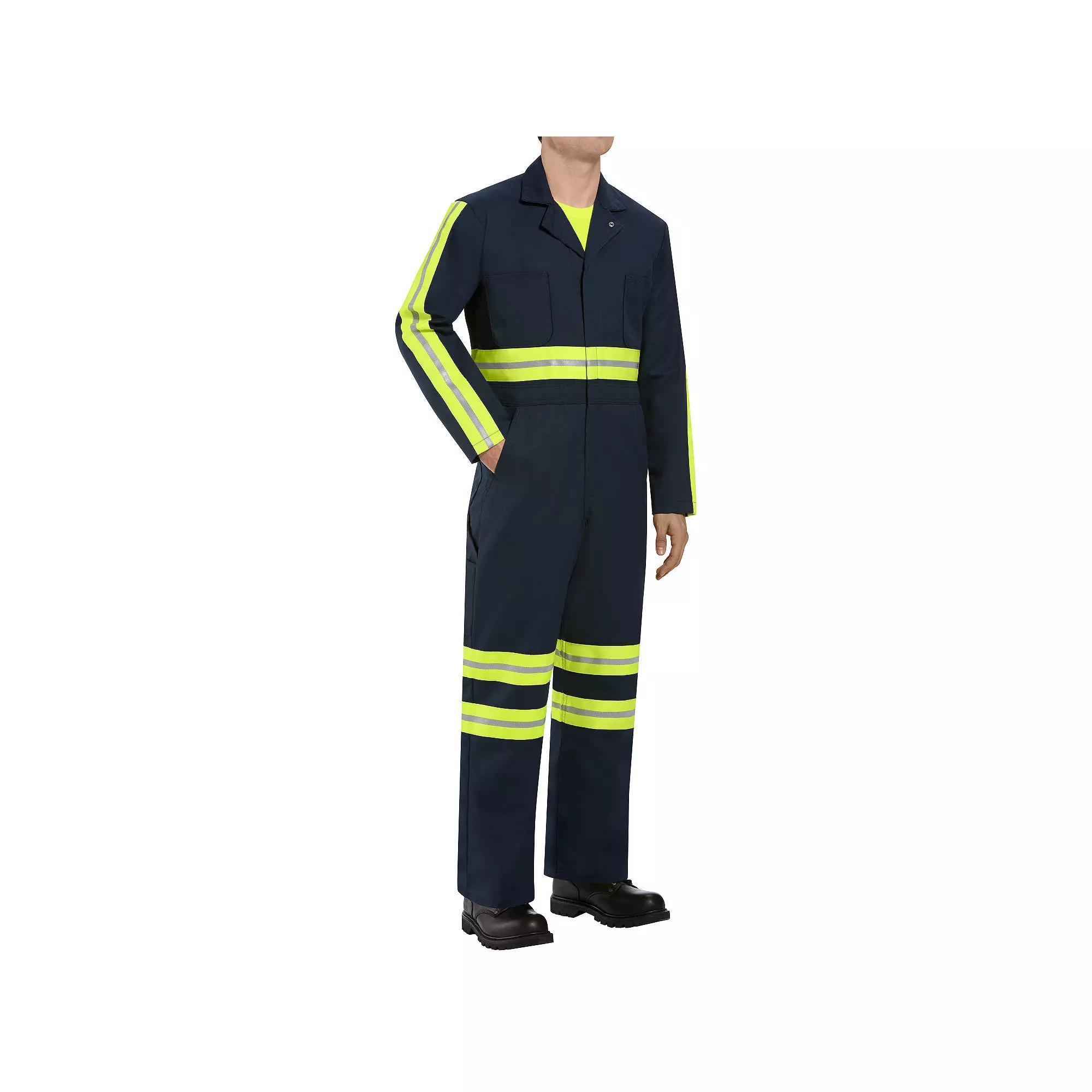 Mens Red Kap Enhanced Visibility Coverall Blue Product Image