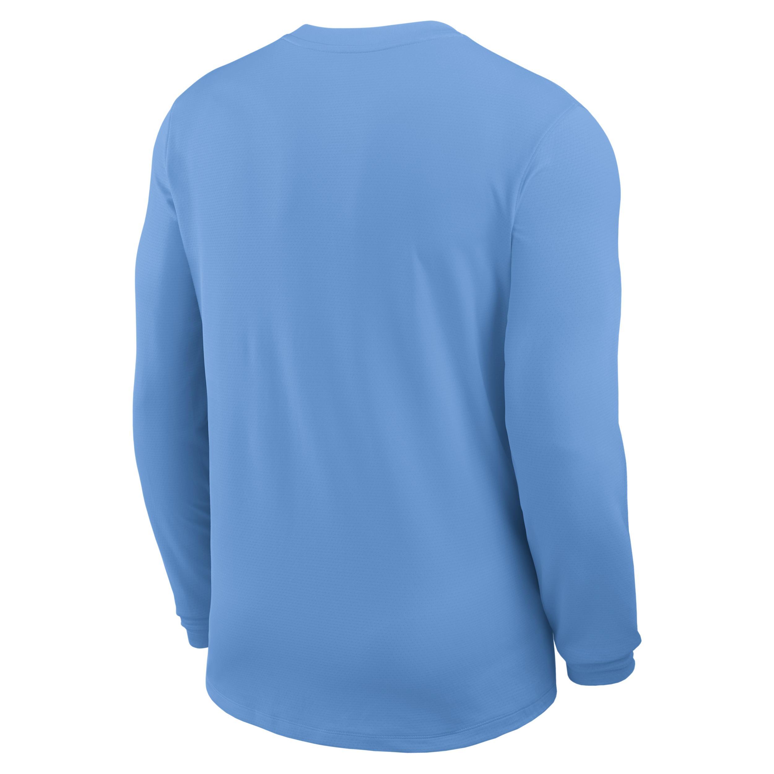 Men's North Carolina Sideline Coach Jordan Brand Dri-FIT College Long-Sleeve Top Product Image
