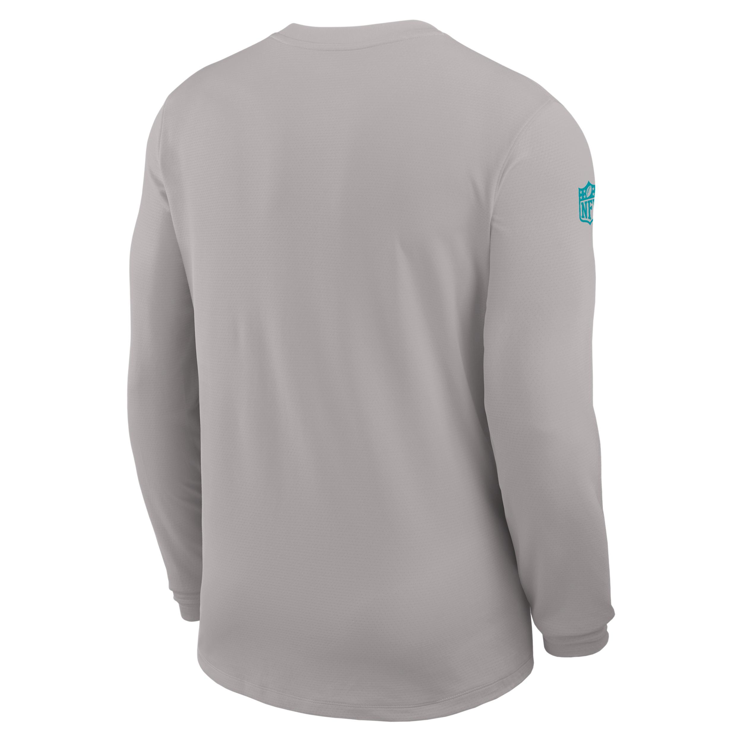 Miami Dolphins Sideline Coach Nike Men's Dri-FIT NFL Long-Sleeve Top Product Image