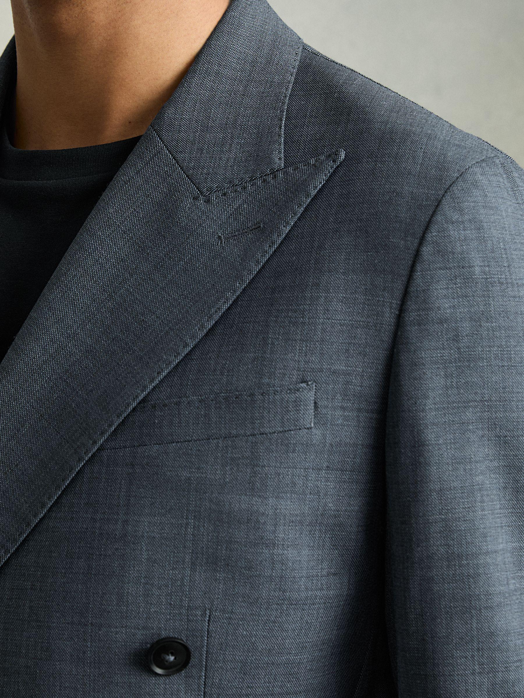 Slim-Fit Pinstripe Suit Trousers in Oatmeal/White Product Image
