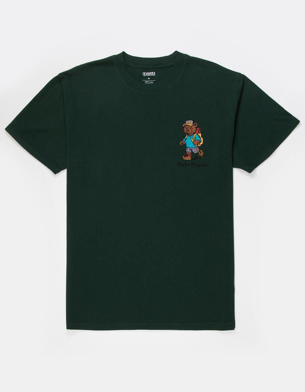PARKS PROJECT Adventure With Friends Mens Tee - DK GREEN Product Image