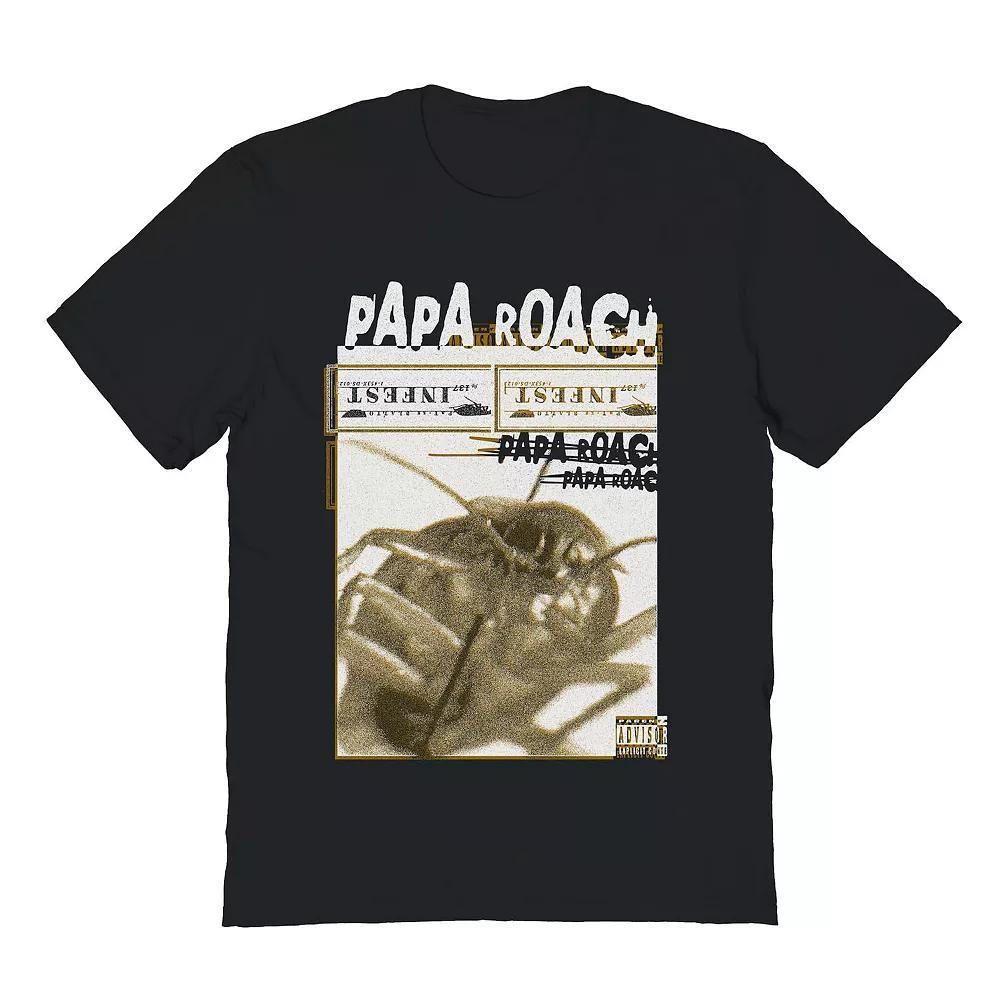 Men's Papa Roach Infest Distress Graphic Tee, Size: XL, Black Product Image