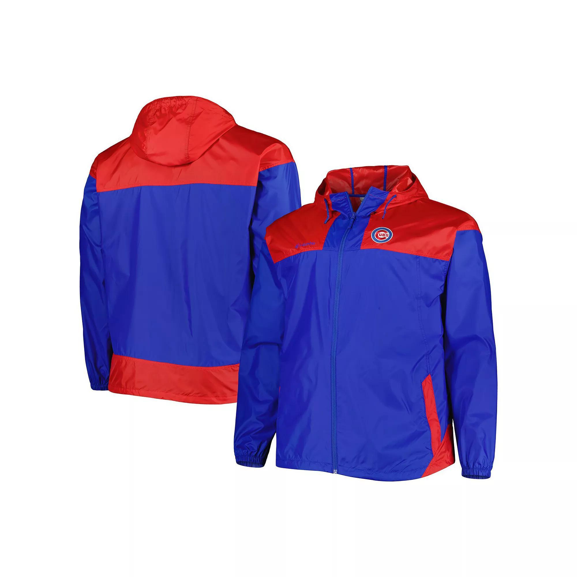 Men's Columbia Royal Chicago Cubs Flash Forward Challenger Omni-Shade Full-Zip Windbreaker, Size: 3XB, Blue Product Image