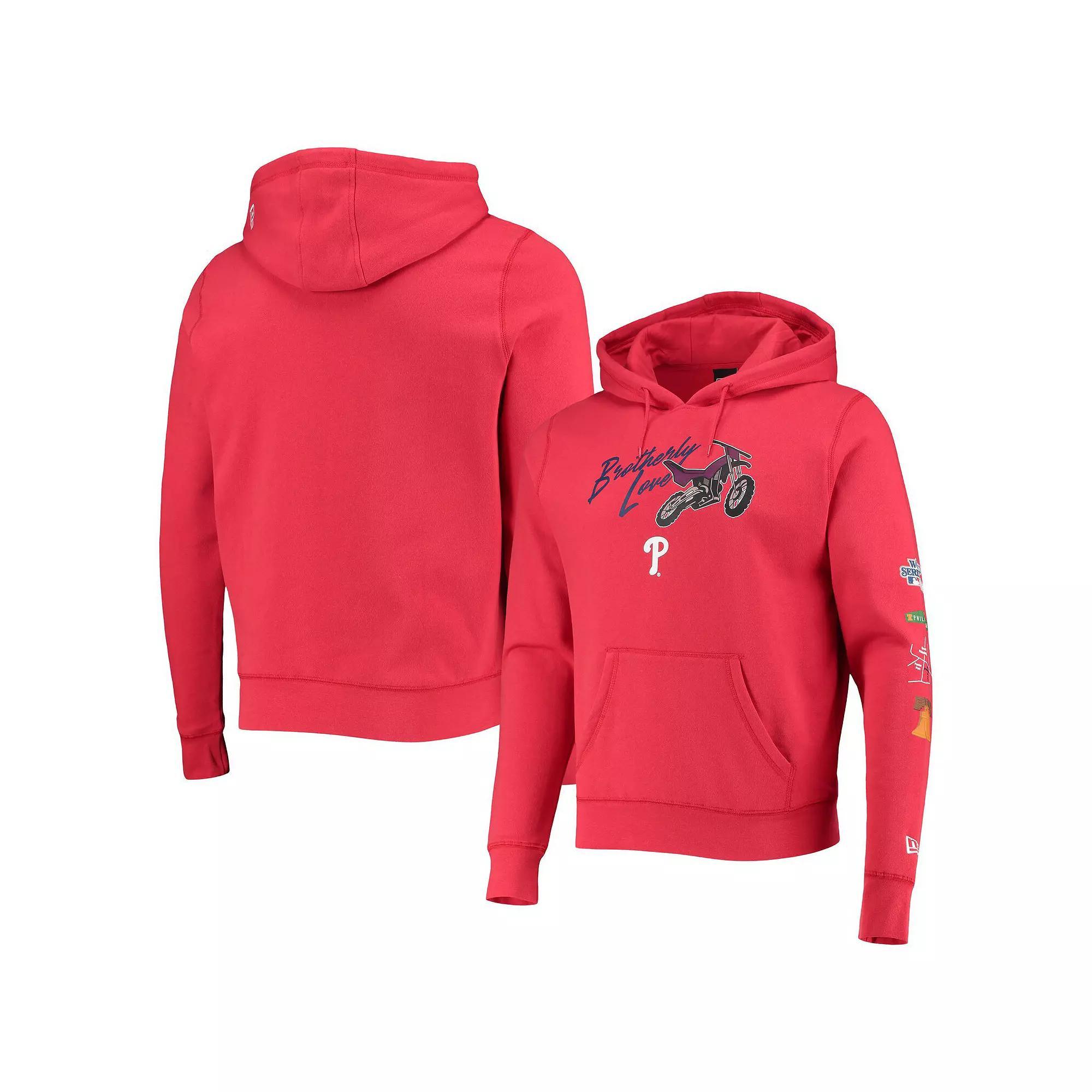 Men's New Era Red Philadelphia Phillies City Transit Pullover Hoodie, Size: 3XL Product Image