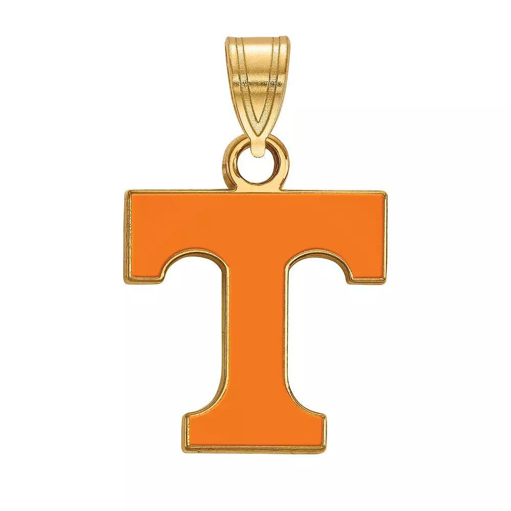 LogoArt Tennessee Volunteers Sterling Silver 14K Gold Plated Small Enamel Pendant, Women's, Size: 18 mm Product Image