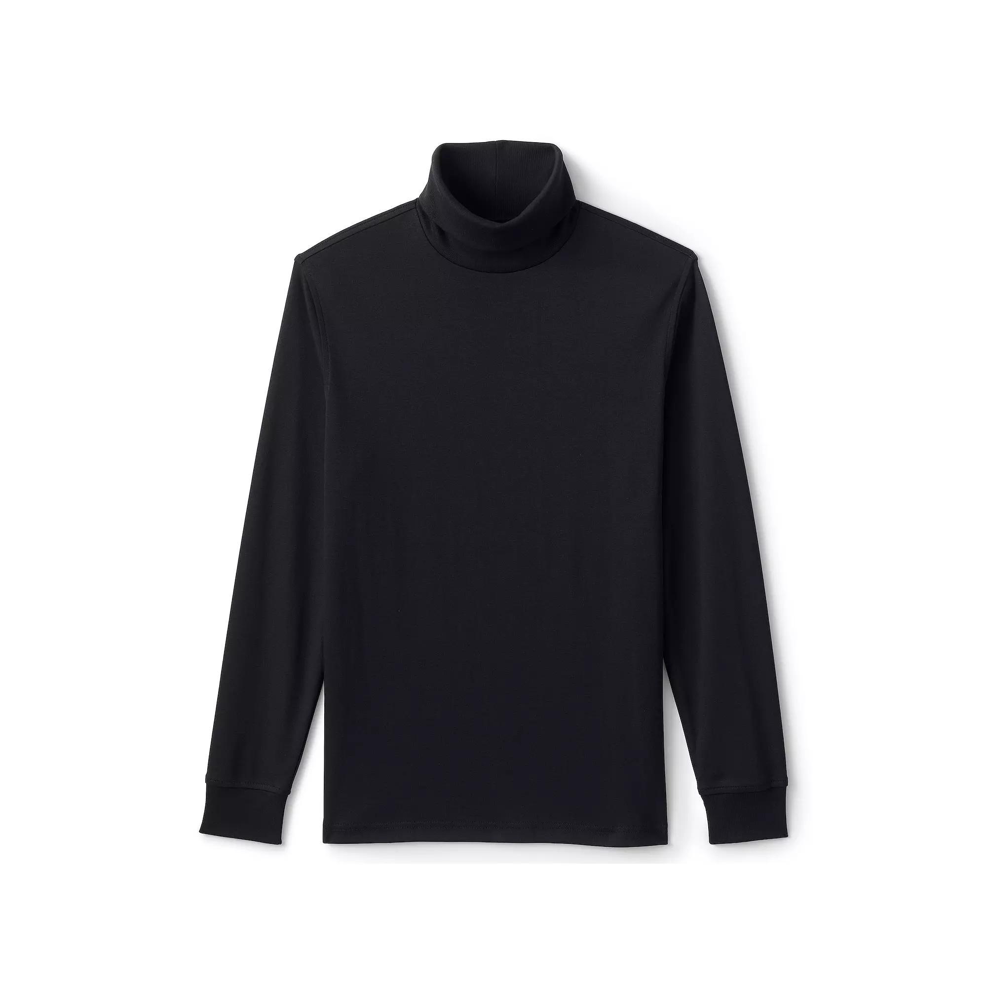 Big & Tall Lands' End Super Soft Supima Turtleneck, Men's, Size: Medium Tall, Radiant Blue Product Image