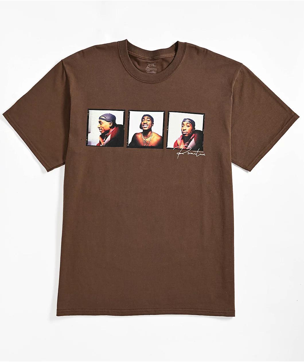 Primitive x Tupac Truth Brown T-Shirt Product Image