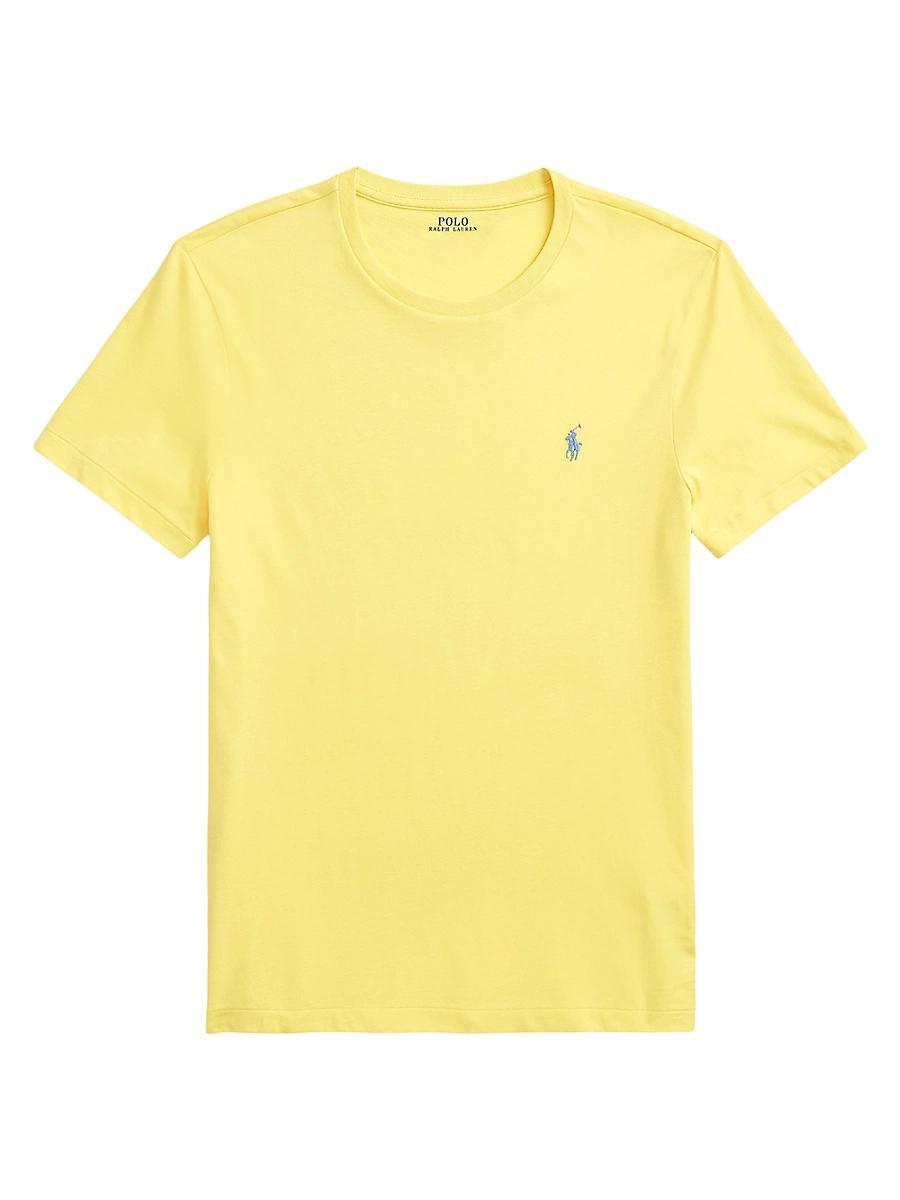 Mens Custom-Slim-Fit Jersey Crewneck T-Shirt Product Image