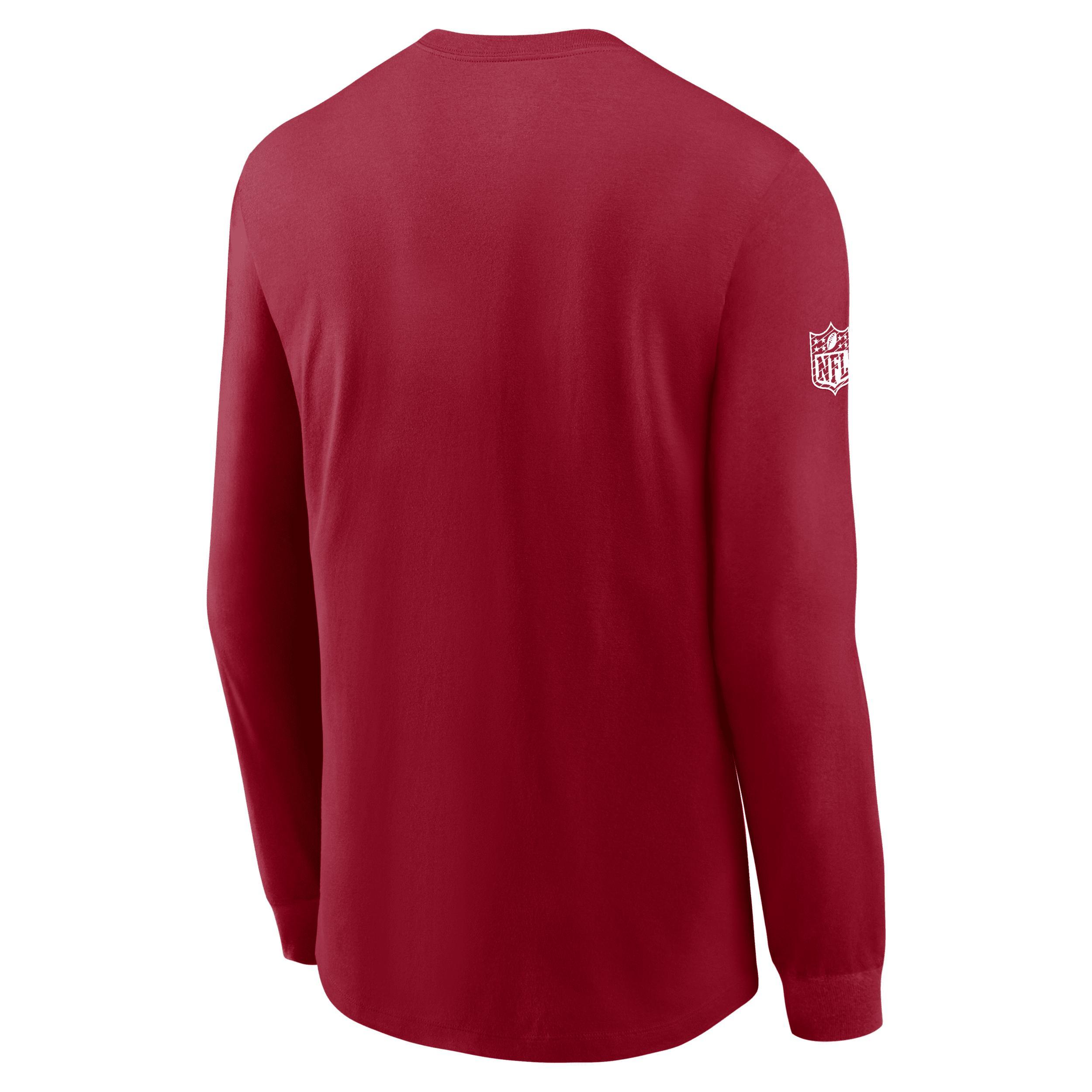 Las Vegas Raiders Sideline Team Issue Nike Mens Dri-FIT NFL Long-Sleeve T-Shirt Product Image