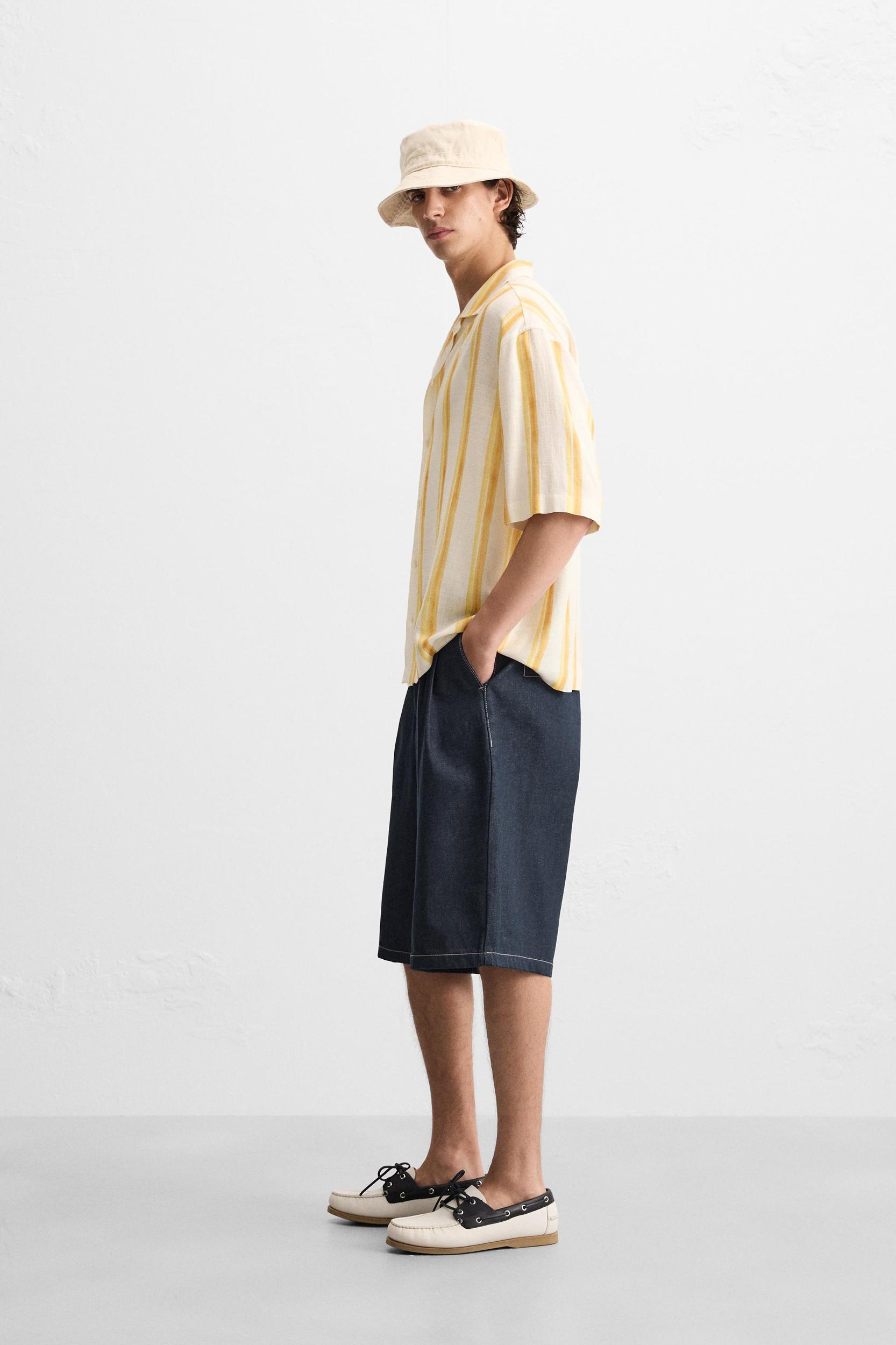 WIDE FIT DENIM SHORTS Product Image