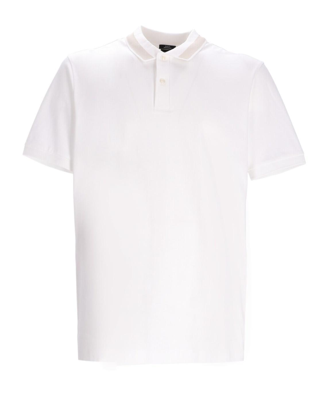 HUGO BOSS Short-sleeved Polo Shirt In White Product Image