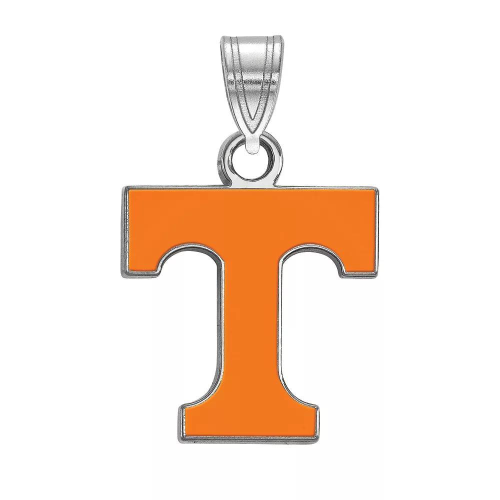 LogoArt Tennessee Volunteers Sterling Silver Rhodium Plated Small Enamel Pendant, Women's, Size: 18 mm Product Image