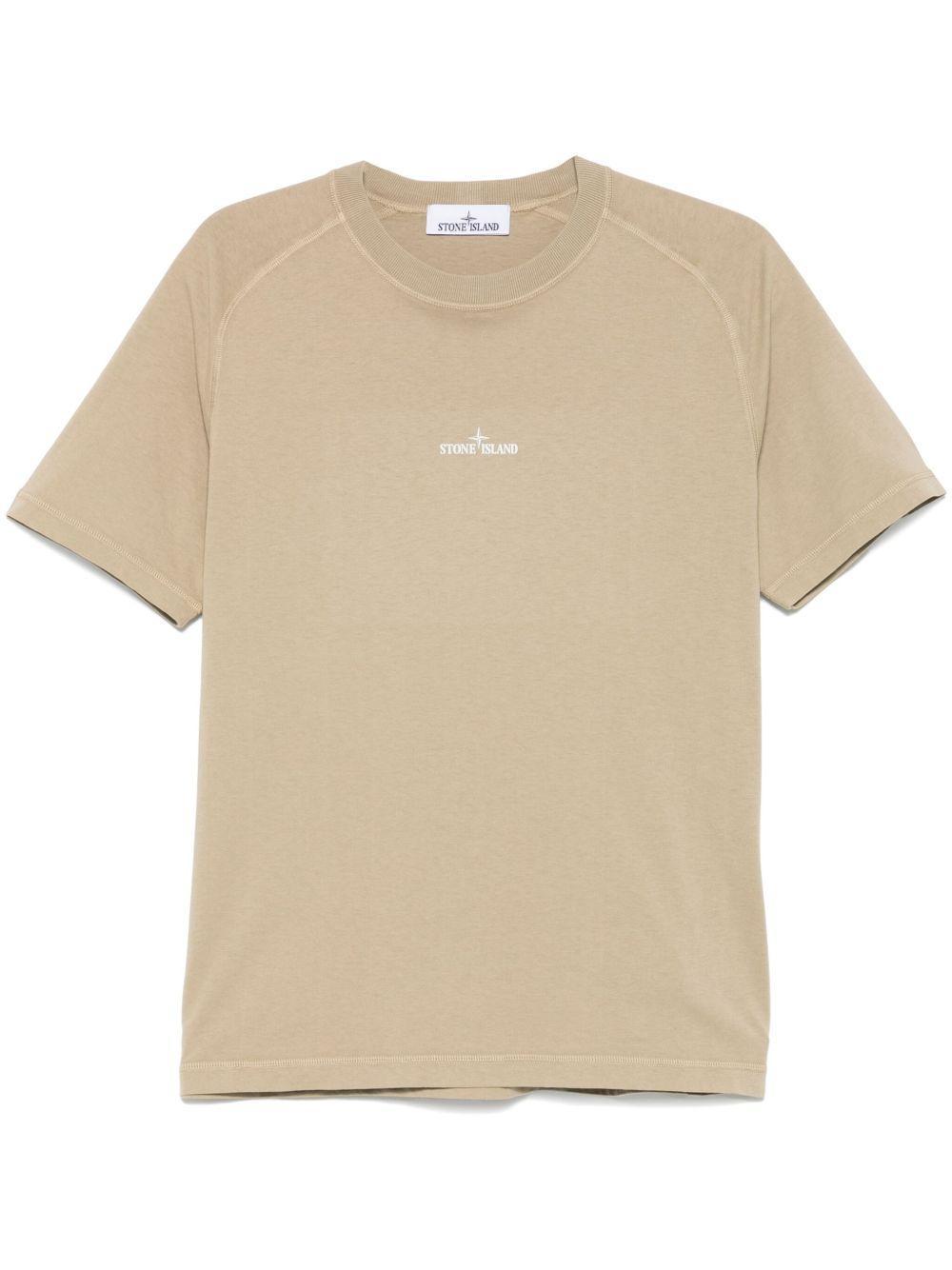 STONE ISLAND Short-sleeved T-shirt In Neutrals Product Image