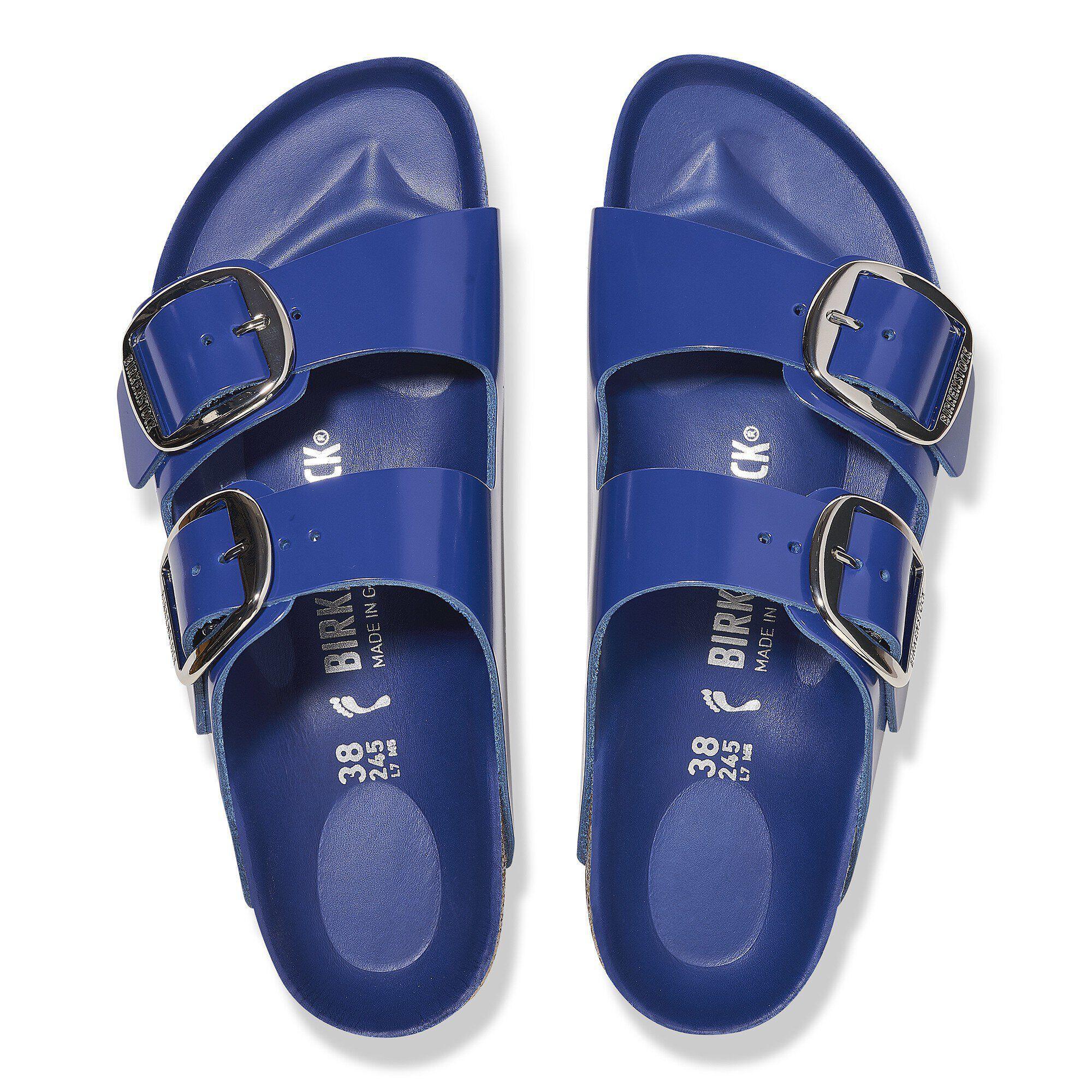 Arizona Big Buckle Natural Leather Patent High-Shine Cobalt Product Image