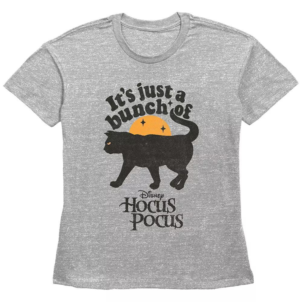 Disney's Hocus Pocus Juniors' It's Just A Bunch Of Thackery Binx Graphic Tee, Women's, Size: Large, Grey Gray Product Image