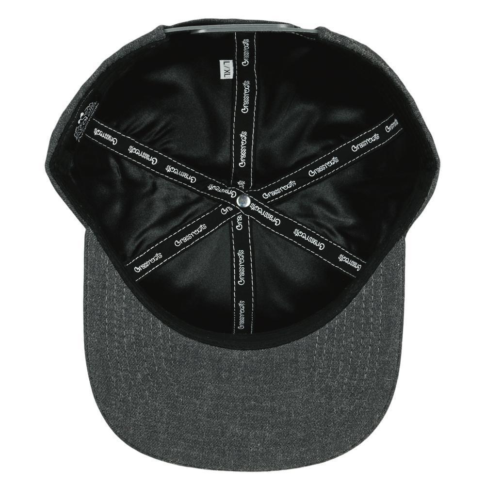 Grassroots California Touch of Class Gray Pro Fit Snapback Hat Product Image