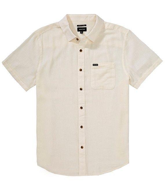 Brixton Charter Solid Short Sleeve Woven Shirt Product Image