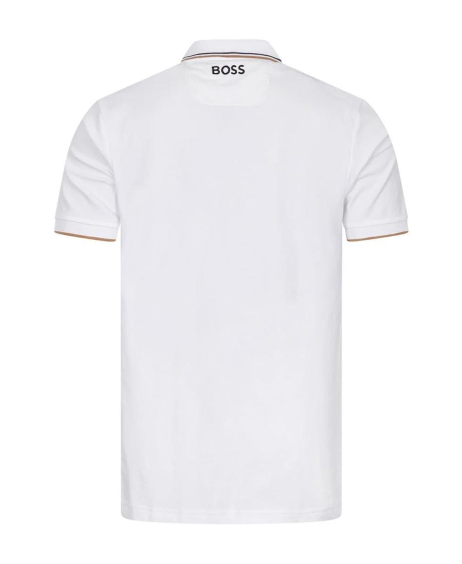 HUGO BOSS Embroidered-logo Polo Shirt In White Product Image