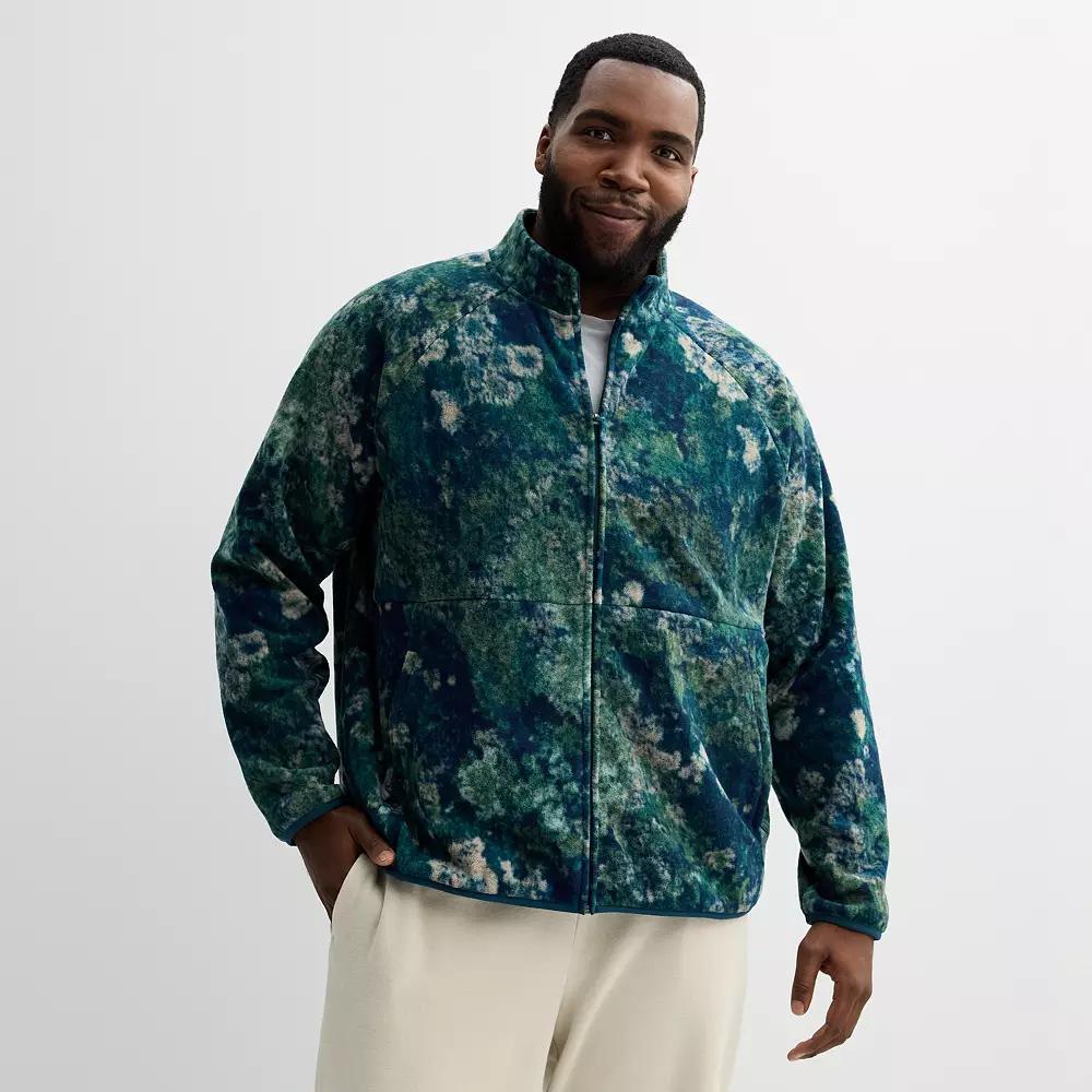 Big & Tall Tek Gear® Micro Fleece Full-Zip Jacket, Men's, Size: 3XL Tall, Blue Lychen Product Image