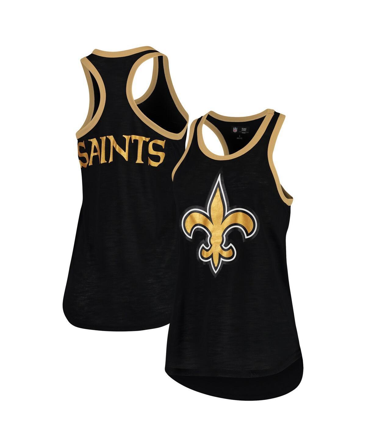 Women's G-III 4Her by Carl Banks Black New Orleans Saints Tater Tank Top, Size: Small Product Image