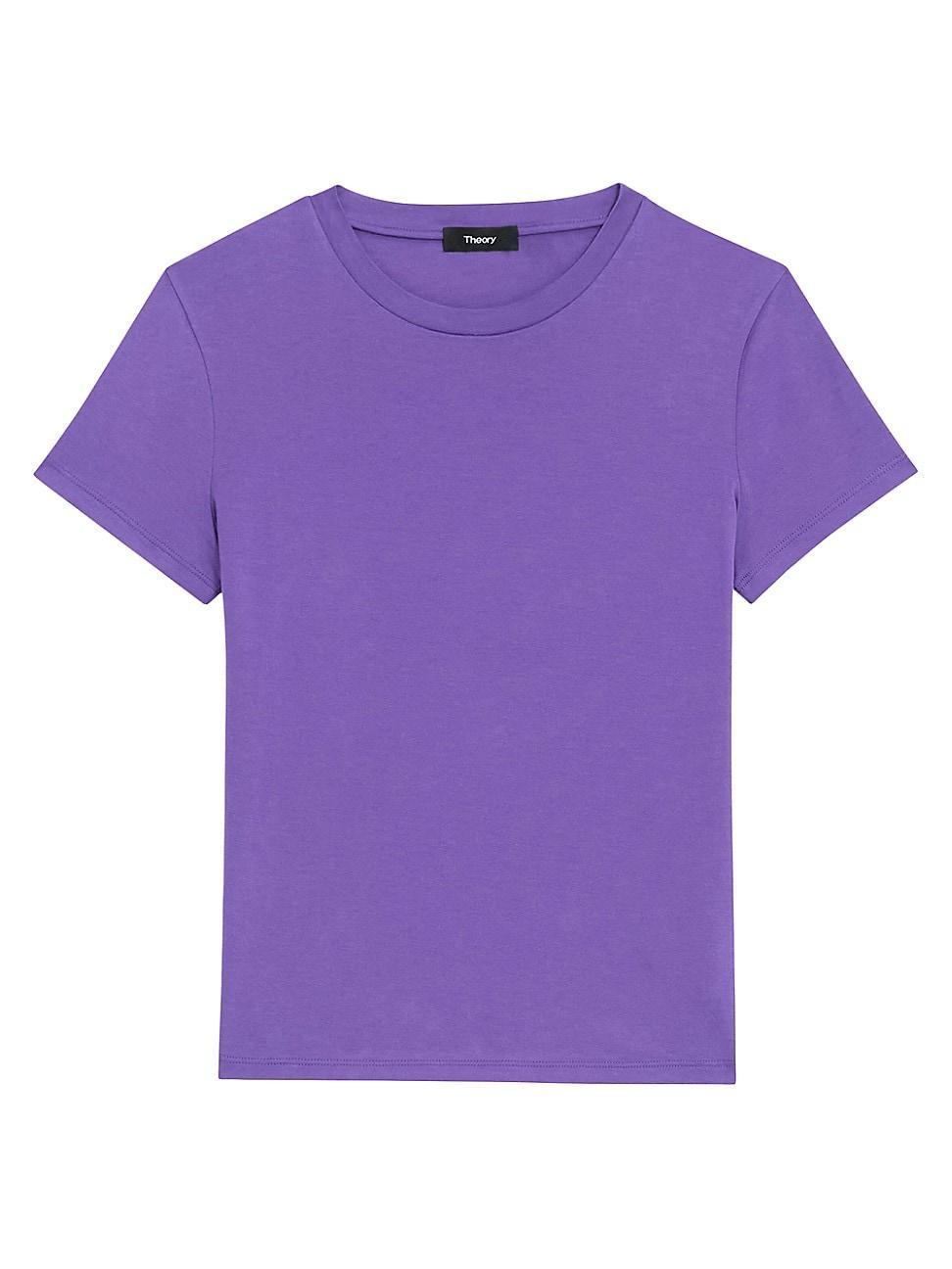 Womens Crewneck Cotton T-Shirt Product Image