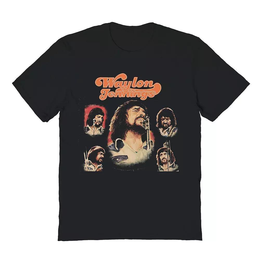 Men's Waylon Jennings Texas 78 Graphic Tee, Size: XXL, Black Product Image