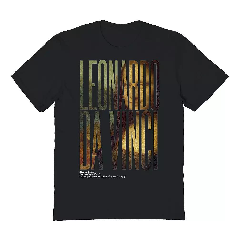 Men's Da Vinci Mask Graphic Tee, Size: XXL, Black Product Image