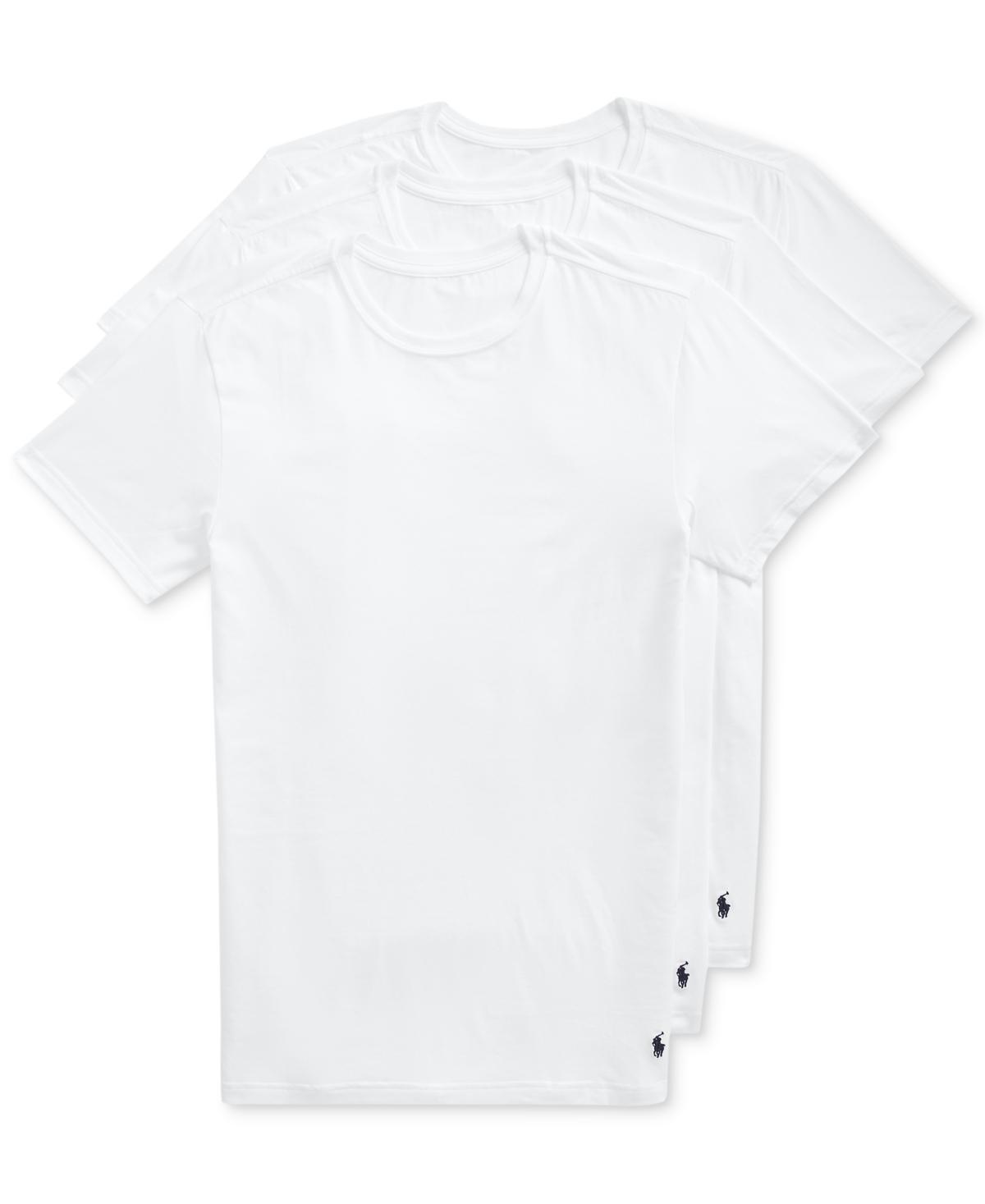 POLO RALPH LAUREN Men's 3-pk. Slim-fit Stretch V-neck Undershirts In Black,grey Multi Product Image