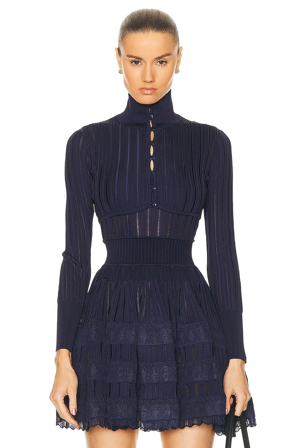 ALAA Crinoline Cardigan in Black Product Image