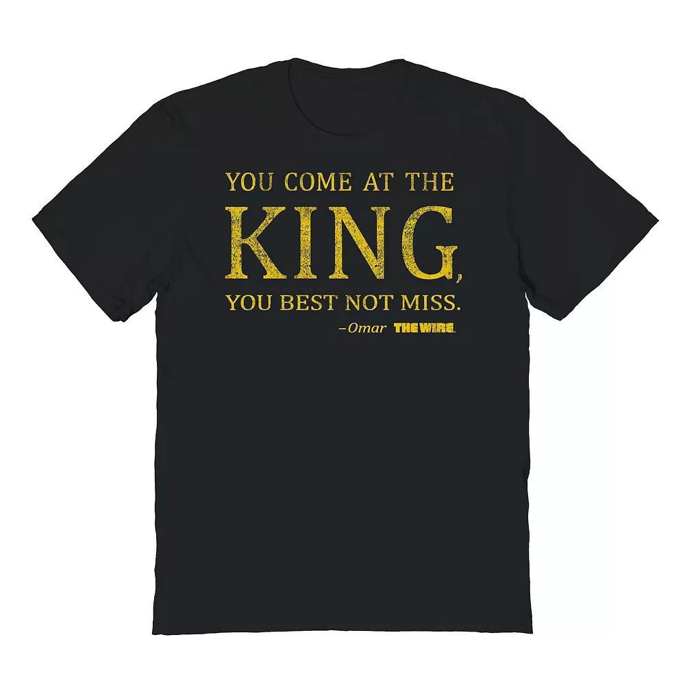 Men's You Come At The Wire Graphic Teehe King The Wire Graphic Tee, Size: Small, Black Product Image