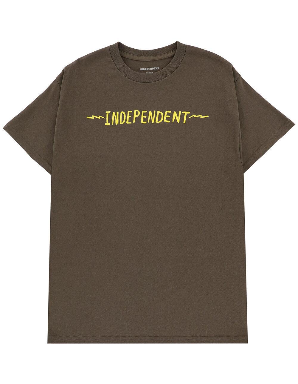 INDEPENDENT Bratrud Notebook Mens Tee - OLIVE Product Image