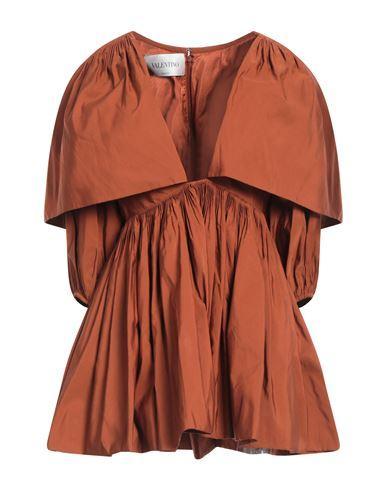 VALENTINO Garavani Woman Mini Dress Brown Size 6 Cotton, Polyester, Polyamide Product Image