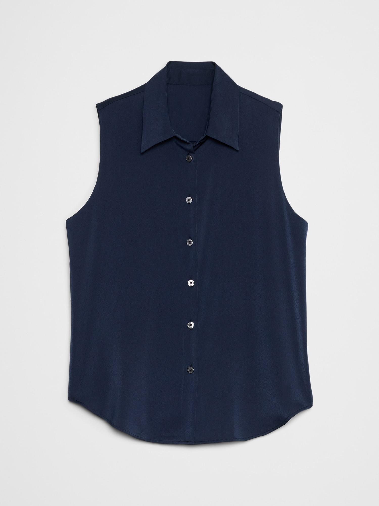 Silky Collared Top Product Image
